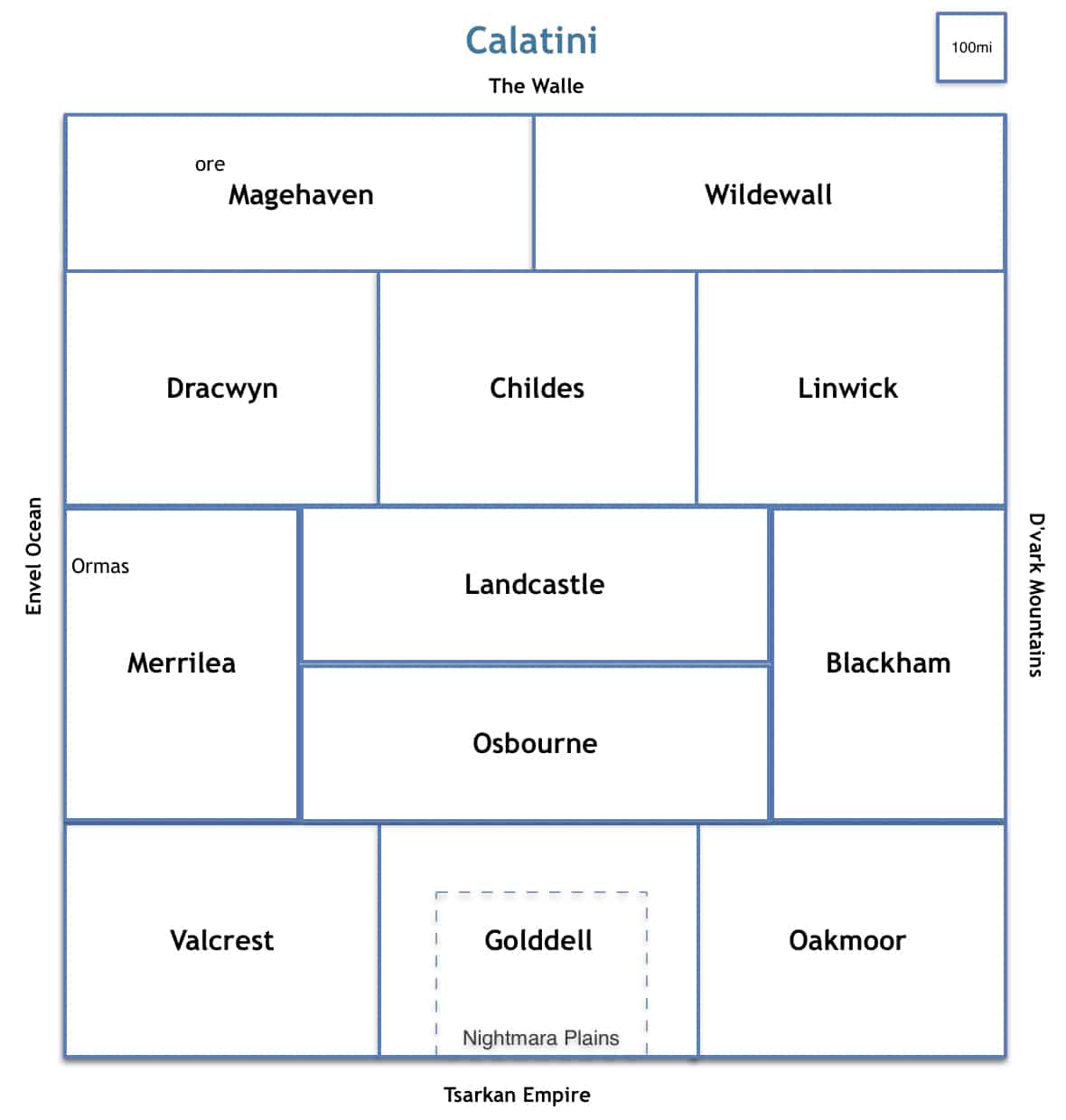 Calatini Rough Map